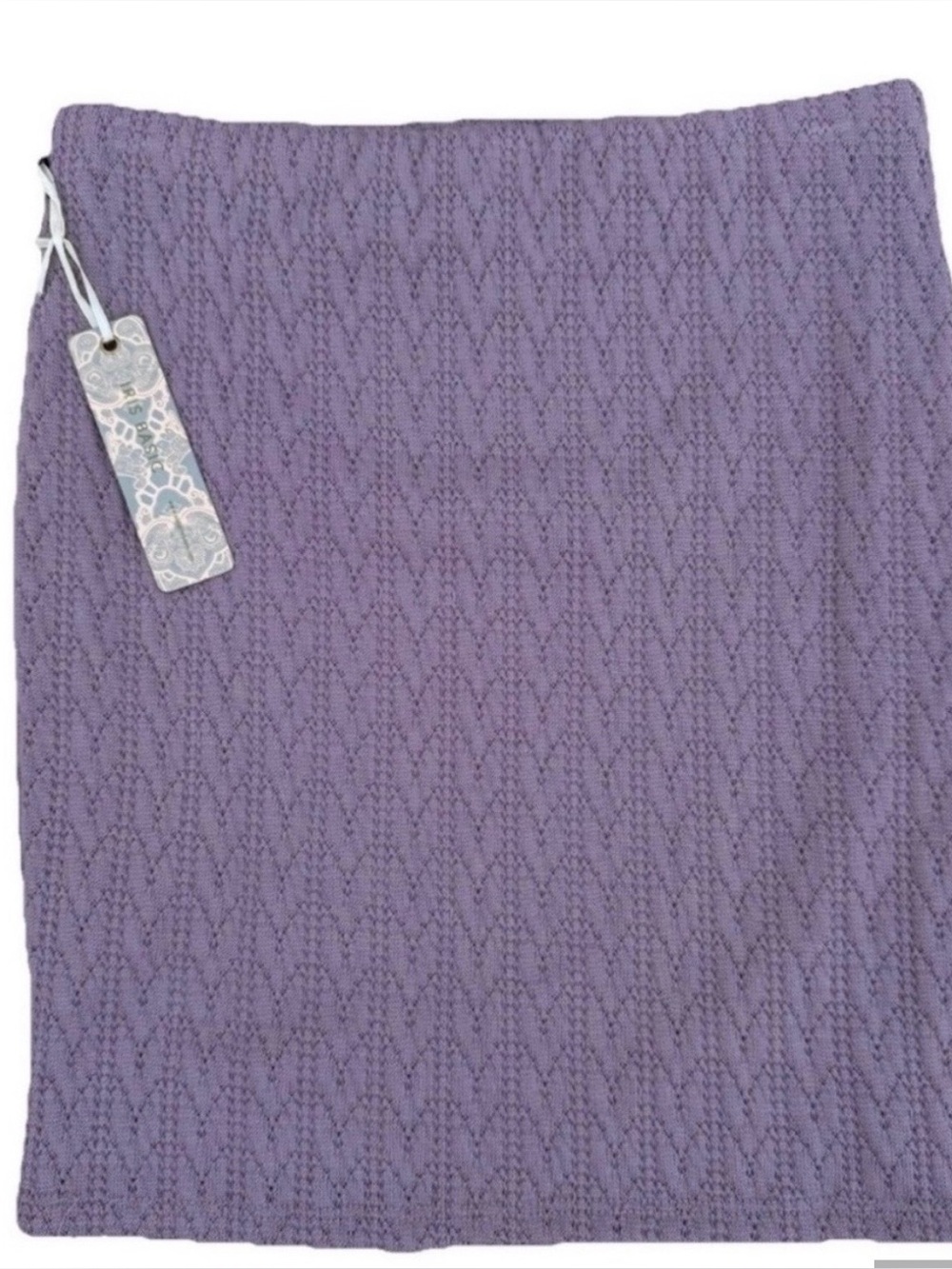 Iris knit skirt lavender mini skirt size Small NWT